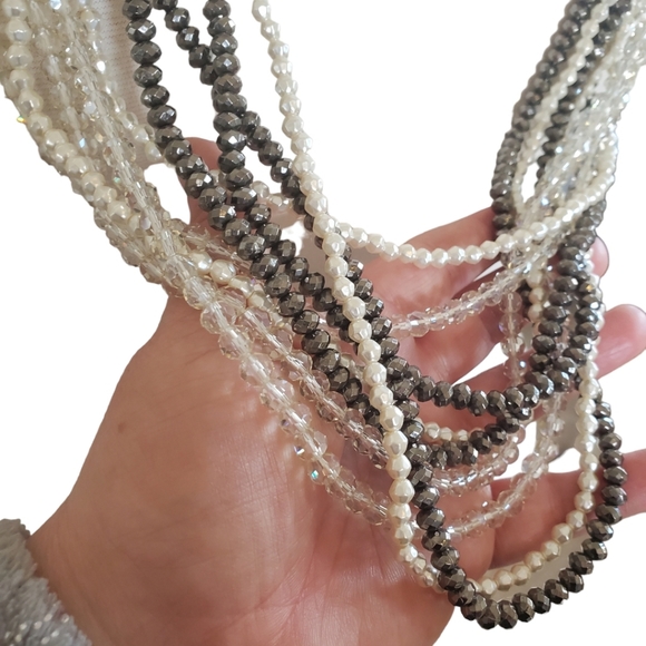 Chico's Nova Earring (New With Tags ) and Multi Strand Nova Necklace Set - Picture 8 of 14